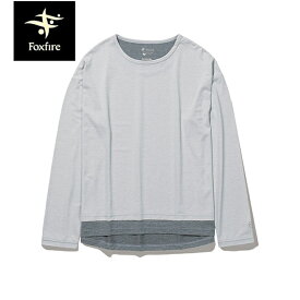 フォックスファイヤー Foxfire レディース Tシャツ 長袖 カットソー SCクルー 防虫 UVカット ライトグレー（021） FOX8215362021
