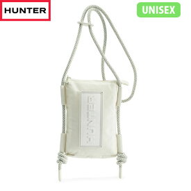国内正規品 ハンター HUNTER ミニショルダーバッグ サコッシュ スマホポーチ トラベル リップストップ リサイクル ナイロン フォンポーチ SWH 旅行 UBP1514NRS HURUBP1514NRSSWH