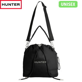 国内正規品 ハンター HUNTER ショルダーバッグ ユニセックス メンズ レディース プレミアム ナイロン バケット BLACK UBX5519NYL-BLK ブラック 黒 HURUBX5519NYLBLK