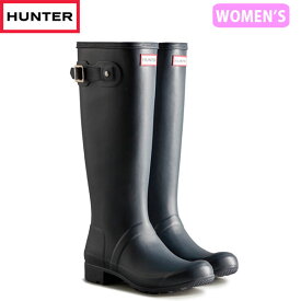 国内正規品 ハンター HUNTER レインブーツ 長靴 レディース 防水 レイン 梅雨 通学 通勤 WFT2210RMA NVY レディース オリジナルツアー ブーツ HURWFT2210RMANVY