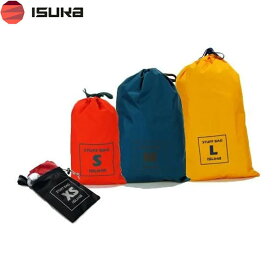 イスカ ISUKA スタッフバッグ M ブラック 355201 収納袋 小物収納 荷物整理 防水 キャンプ 登山 アウトドア ISU355201