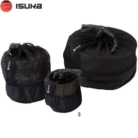 イスカ ISUKA メッシュ クッカーバッグ S ブラック カップ収納 メッシュ素材 軽量 キャンプ 登山 アウトドア 371501 ISU371501