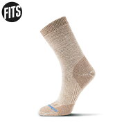 FITS フィッツ ミディアムラグドクルー ライトブラウン 中厚 靴下 ソックス アウトドア ハイキング トレ…