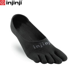 injinji インジンジ スポーツ ライトウェイト ヒドゥン ブラック 五本指ソックス 靴下 アウトドア フィットネス ジム 052100 INJ052100BLA