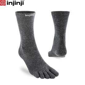 injinji インジンジ ライナー クルー ウール スレート 五本指ソックス 靴下 アウトドア ライナーソックス 極薄 060670 INJ060670SLA