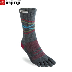 injinji インジンジ トレイル ミッドウェイト クルー ピーク 五本指ソックス 靴下 アウトドア トレイルランニング 213170 INJ213170PEK