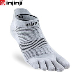 injinji インジンジ ラン オリジナル ノーショウ グレー 五本指ソックス 靴下 アウトドア ランニング 282110 INJ282110GRR