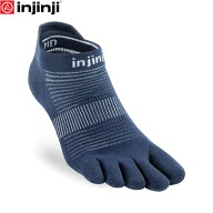 injinji インジンジ ラン オリジナル ノーショウ ネイビー 五本指ソックス 靴下 アウトドア ランニング 2…