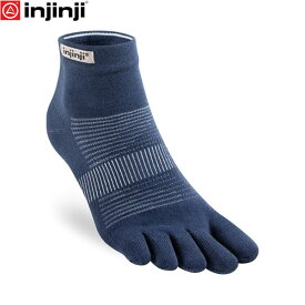injinji インジンジ ラン オリジナル ミニクルー ネイビー 五本指ソックス 靴下 アウトドア ランニング 282130 INJ282130NVY