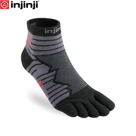 injinji インジンジ ウルトラ ラン ミニクルー オニキス 五本指ソックス 靴下 アウトドア ランニング 吸水速乾 401130 INJ401130ONY
