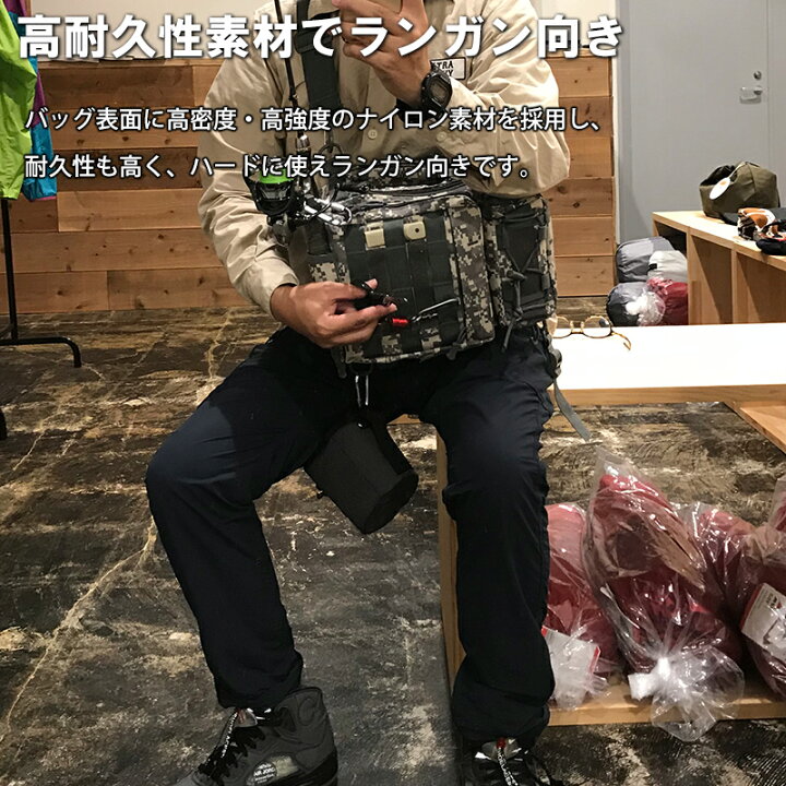 楽天市場 釣りのリテイラー 釣りバッグ スリングパッカー ランガンバッグ ワンショルダーバッグ ショアジギング アジング エギング ロックフィッシュ ショアラバ ライトショアジギング メバリング チニング シーバス ランガン Kan Retailer リテイラー