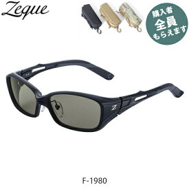 Zeque ゼクー 偏光サングラス【眼鏡ケースプレゼント】 Devon デヴォン F-1980 MATTE BLACK マットブラック TRUEVIEW SPORTS 釣り ZEAL OPTICS GLE4580274169512 PRGREF1980