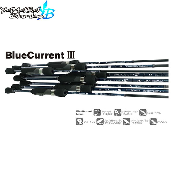 楽天市場】YAMAGA Blanks ヤマガブランクス BlueCurrent III 63 ブルー 