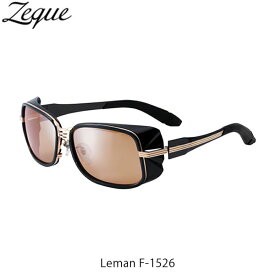 Zeque ゼクー ジールオプティクス ZEAL OPTICS 偏光サングラス 偏光グラス 偏光レンズ Leman F-1526 GOLD×BLACK LUSTER ORANGE×SILVER MIRROR GLE4580274169086