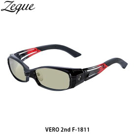 Zeque ZEAL OPTICS ゼクー ジールオプティクス 偏光サングラス 偏光グラス 釣り フィッシング VERO 2nd ヴェロセカンド F-1811 ブラック／ハーフレッド ライトスポーツ GLE4580274167655