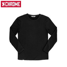 クローム CHROME メンズ 長袖Tシャツ MERINO MW LS TEE-MS BLACK AP432BK