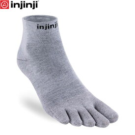 インジンジ injinji ライナーミニクルー グレー 五本指ソックス 靴下 アウトドア スポーツ 極薄 Z-INJ060230GRR