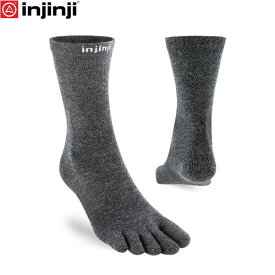 injinji インジンジ ライナー クルー ウール スレート 五本指ソックス 靴下 アウトドア ライナーソックス 極薄 060670 Z-INJ060670SLA