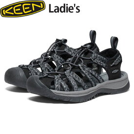 キーン KEEN レディース 靴 ウィスパー サンダル WHISPER Women Black/Steel Grey 軽量 速乾 KEE1028815