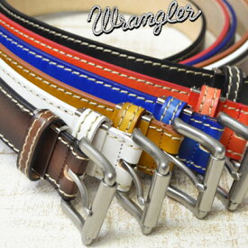 Wrangler(ラングラー) ぼかしステッチ レザーベルト 日本製 WR3068