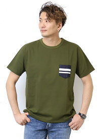 桃太郎ジーンズ 出陣 デニムポケット 半袖 Tシャツ 日本製 半T メンズ 出陣プリント 半袖Tシャツ 送料無料 MT003