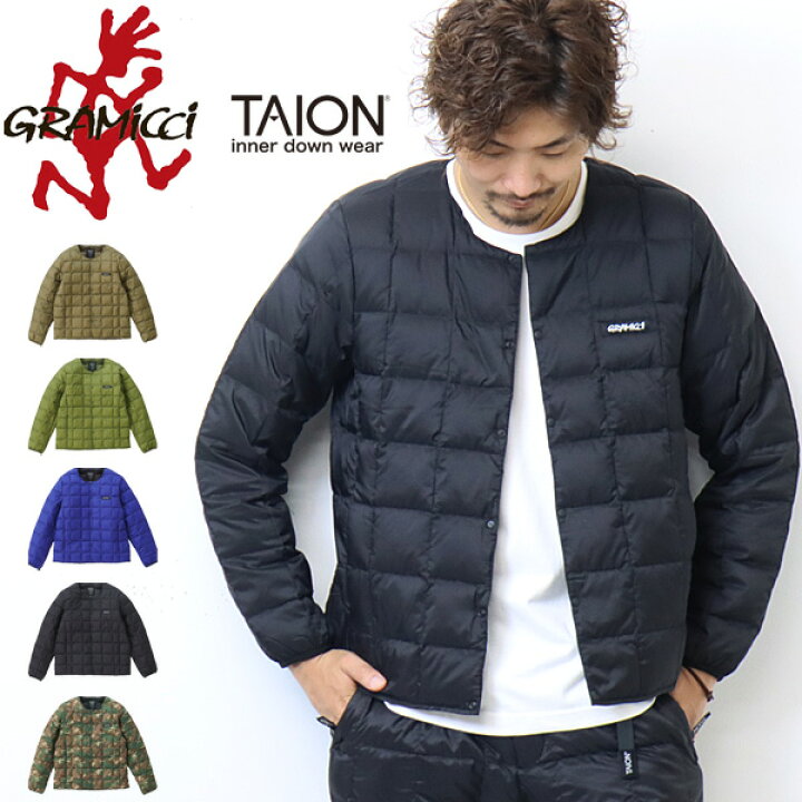 楽天市場 Gramicci グラミチ Taion タイオンコラボ インナーダウンジャケット メンズ 送料無料 G2fu J0 Tg Rex One レックスワン