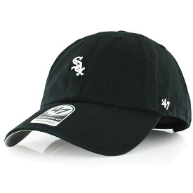 47BRAND フォーティーセブンブランド ローキャップ 帽子 アジャスターバック BSRNR06GWS-BK White sox Base Runner 47 CLEAN UP ブラック 【楽ギフ_包装】