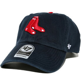 47BRAND フォーティーセブンブランド ローキャップ 帽子 アジャスターバック Red Sox 47 CLEAN UP ネイビー B-RGW02GWS-A1 【楽ギフ_包装】