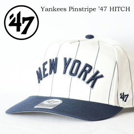 47BRAND フォーティーセブン キャップ ヤンキース ダブルヘッダー ピンストライプ ’47 ヒッチ HITCH ベースボールキャップ メンズ 帽子 送料無料 B-WCDPS17GWP-WH
