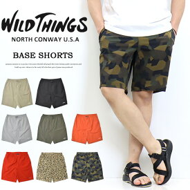 WILD THINGS ワイルドシングス ベースショーツ ハーフパンツ ショートパンツ WT21024AD ストレッチ ナイロンショーツ メンズ 送料無料