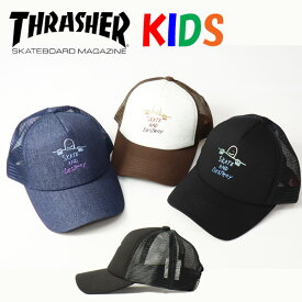 THRASHER スラッシャー キッズサイズ ゴンズアート グラデーションロゴ メッシュキャップ 22TH-C07K 帽子 ジュニア 男の子 女の子 キャップ YOUTH ユースサイズ 子供用