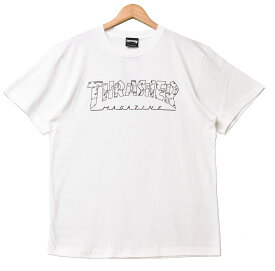 SALE セール THRASHER スラッシャー TH91309 ロゴプリント 半袖 Tシャツ マークゴンザレス 半T カットソー メンズ レディース ユニセックス 半袖Tシャツ