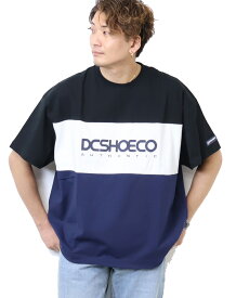 DC SHOES ディーシーシュー 切り替え オーバーサイズ 半袖 Tシャツ 半T DST231041 ドロップショルダー ビッグシルエット メンズ レディース ユニセックス 半袖Tシャツ 送料無料