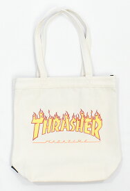 THRASHER スラッシャー ロゴプリント トートバッグ キャンバス 帆布 マグロゴ フレイムロゴ フレームロゴ メンズ THC800 THC-800