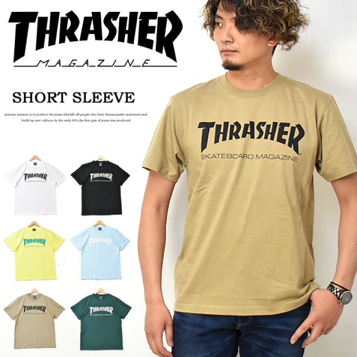 楽天市場】THRASHER スラッシャー ロゴプリント 半袖 Tシャツ マグロゴ 