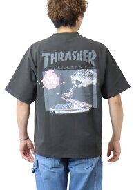 SALE セール THRASHER スラッシャー バックプリント 半袖 Tシャツ ビッグシルエット TH8163BR 半T メンズ レディース ユニセックス 半袖Tシャツ 送料無料