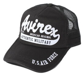 AVIREX アヴィレックス フェルトロゴ メッシュキャップ 帽子 18415700 キャップ メンズ レディース ユニセックス ベースボールキャップ アビレックス
