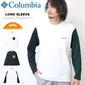 Columbia コロンビア ヤングストリートロングスリーブクルー 胸ポケット 長袖Tシャツ ロンT 長T メンズ 送料無料 XE8889