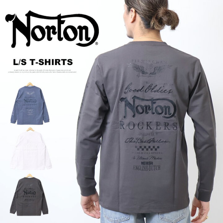 楽天市場】Norton ノートン 3D同系色刺繍 ロンT メンズ 日本限定企画 