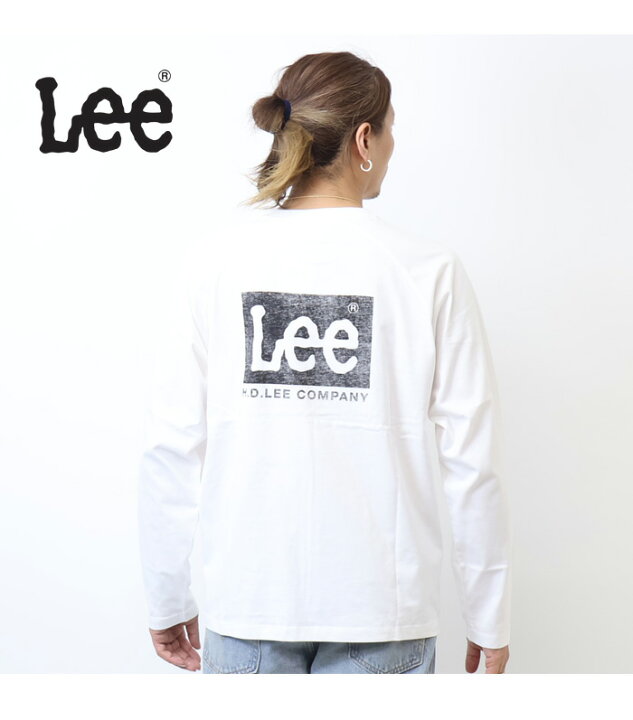 楽天市場】Lee リー ロゴ刺繍 バックプリント 長袖Tシャツ メンズ 長T 