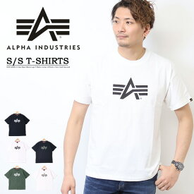 10%OFF セール ALPHA INDUSTRIES アルファ インダストリーズ TC1570 A-マークプリント 半袖 Tシャツ ロゴプリント プリントTシャツ 半T メンズ 半袖Tシャツ SALE