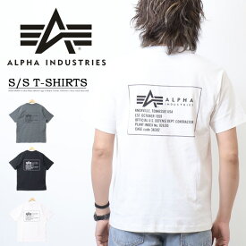 10%OFF 2024年新作 セール ALPHA INDUSTRIES アルファ インダストリーズ バックプリント 半袖Tシャツ 半T メンズ SALE TC1620