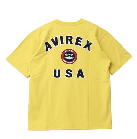 AVIREX アヴィレックス ヴァ―シティー ロゴ Tシャツ 刺繍 6123346 783-2129010 半袖 Tシャツ メンズ 半袖Tシャツ 半T アビレックス 送料無料