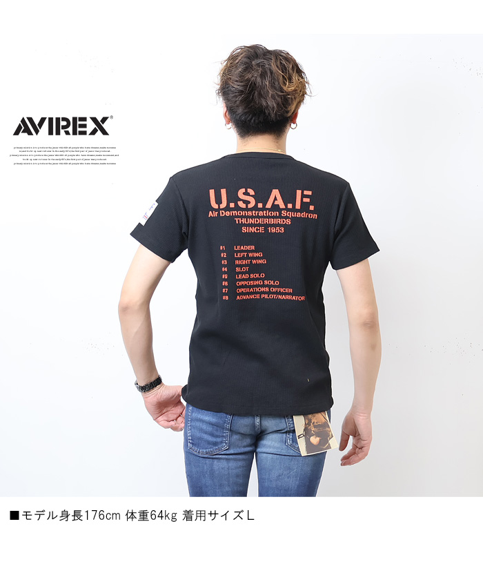 楽天市場】AVIREX アヴィレックス ワッフル プリント Tシャツ USAF 