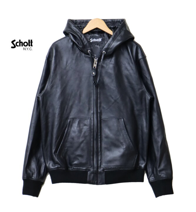 楽天市場】Schott ショット フルジップレザーパーカー ライダース 