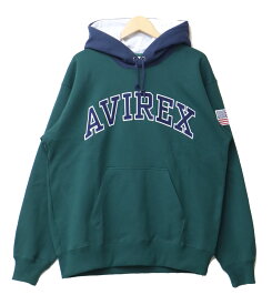 SALE セール AVIREX アヴィレックス アーチロゴ スウェットパーカー 裏毛 783-3131008 7833131008 フーディー ライトアウター プルパーカー メンズ アビレックス 送料無料