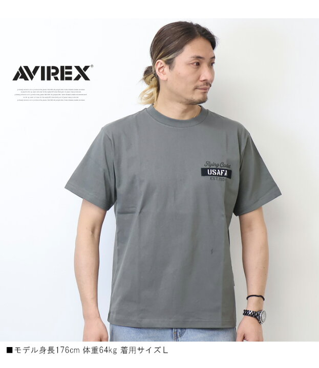 楽天市場】AVIREX アヴィレックス プリント シーチングパッチ 半袖T 