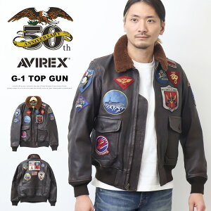 AVIREX �A���B���b�N�X 50���N���f�� G-1 TOP GUN �g�b�v�K�� �S�[�g�X�L�����U�[ �t���C�g�W���P�b�g �����Y �A�E�^�[ �v�W���� ���U�[�W���P�b�g �A�r���b�N�X �������� 783-5950008