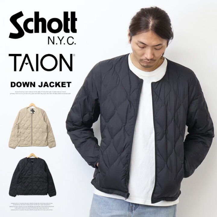 楽天市場】Schott ショット TAION タイオン コラボ インナーダウン