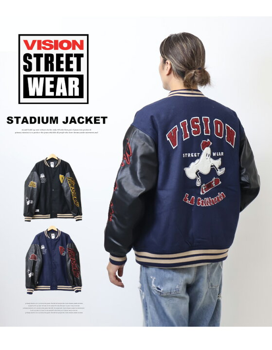 VISION STREET WEAR スタジャン（VISION STREET WEAR】ビジョン  
